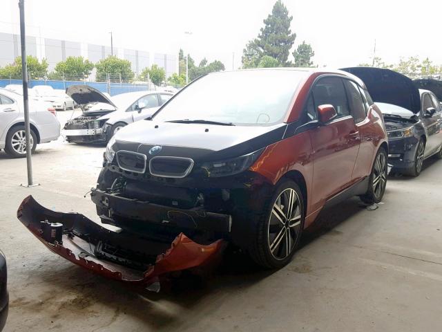 WBY1Z2C57EV285480 - 2014 BMW I3 BEV ORANGE photo 2