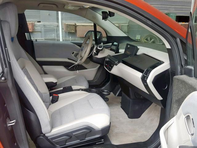 WBY1Z2C57EV285480 - 2014 BMW I3 BEV ORANGE photo 5