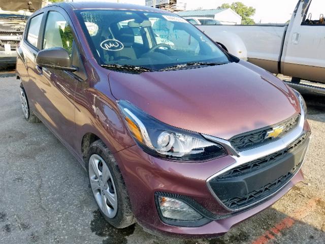 KL8CB6SA3KC743102 - 2019 CHEVROLET SPARK LS PURPLE photo 1