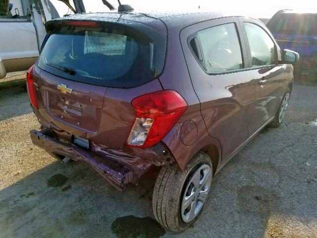 KL8CB6SA3KC743102 - 2019 CHEVROLET SPARK LS PURPLE photo 4