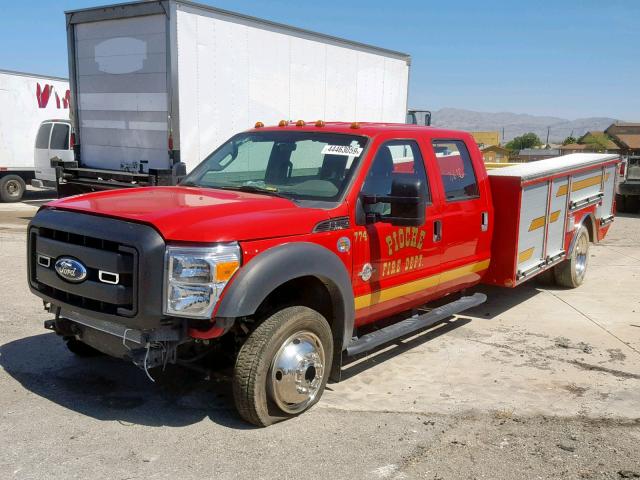 1FD0W5HT9CEA29641 - 2012 FORD F550 SUPER RED photo 2