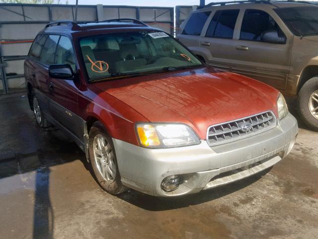 4S3BH675X37616127 - 2003 SUBARU LEGACY OUT RED photo 1