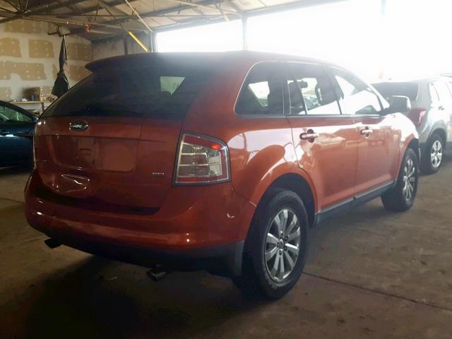 2FMDK39C27BA30597 - 2007 FORD EDGE SEL P ORANGE photo 4