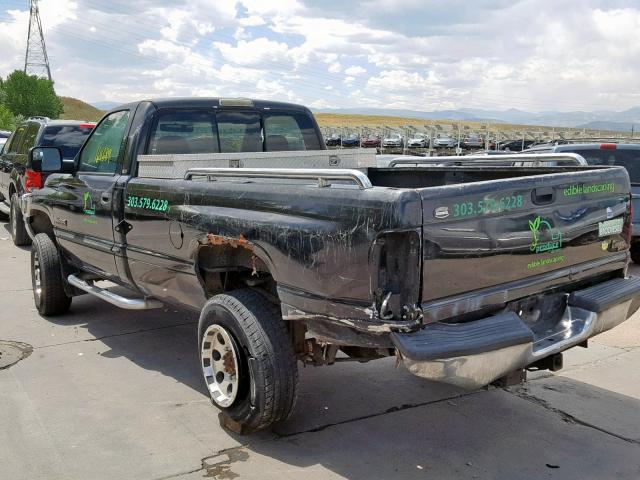 3B7KF26681M567151 - 2001 DODGE RAM 2500 BLACK photo 3