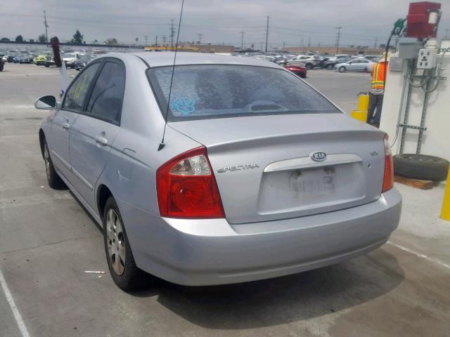 KNAFE122045024949 - 2004 KIA NEW SPECTR SILVER photo 3