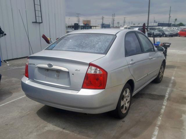 KNAFE122045024949 - 2004 KIA NEW SPECTR SILVER photo 4