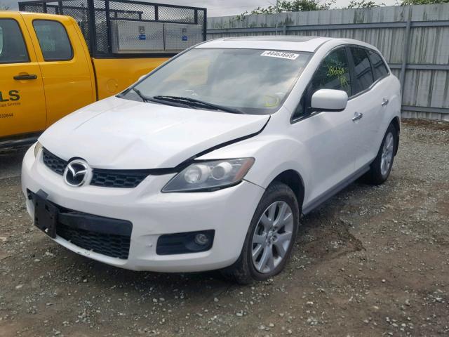 JM3ER29L670145484 - 2007 MAZDA CX-7 WHITE photo 2