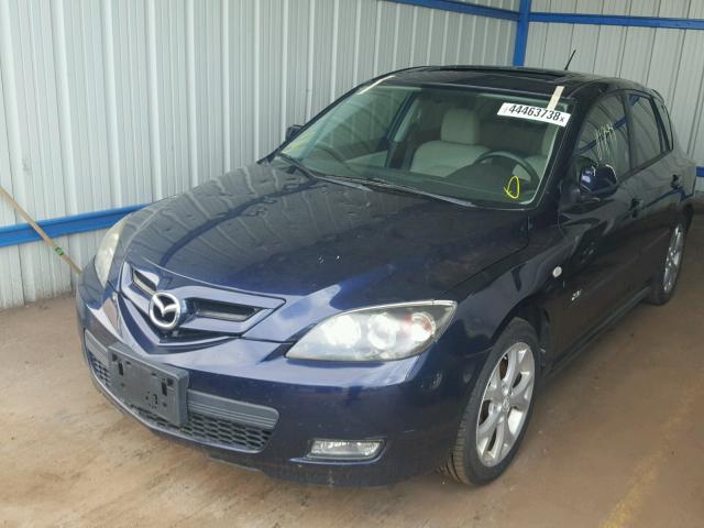 JM1BK343681172659 - 2008 MAZDA 3 HATCHBAC BLUE photo 2