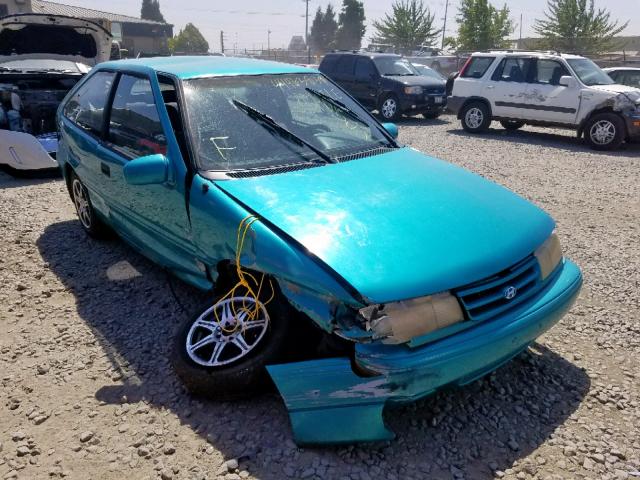 KMHVD12J1RU283855 - 1994 HYUNDAI EXCEL TEAL photo 1