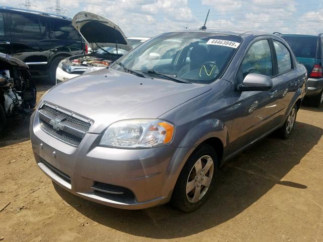 KL1TD5DE9BB202452 - 2011 CHEVROLET AVEO LS GRAY photo 2