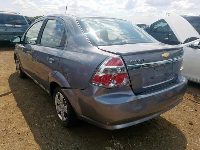 KL1TD5DE9BB202452 - 2011 CHEVROLET AVEO LS GRAY photo 3