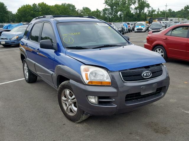 KNDJF723677336868 - 2007 KIA SPORTAGE E BLUE photo 1