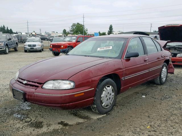 2G1WL52M1W1134889 - 1998 CHEVROLET LUMINA BAS BURGUNDY photo 2