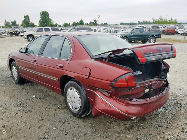 2G1WL52M1W1134889 - 1998 CHEVROLET LUMINA BAS BURGUNDY photo 3