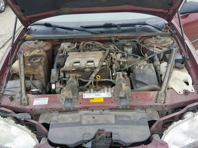 2G1WL52M1W1134889 - 1998 CHEVROLET LUMINA BAS BURGUNDY photo 7