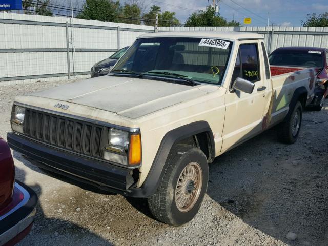 1JTWW6612GT014713 - 1986 JEEP COMANCHE C YELLOW photo 2