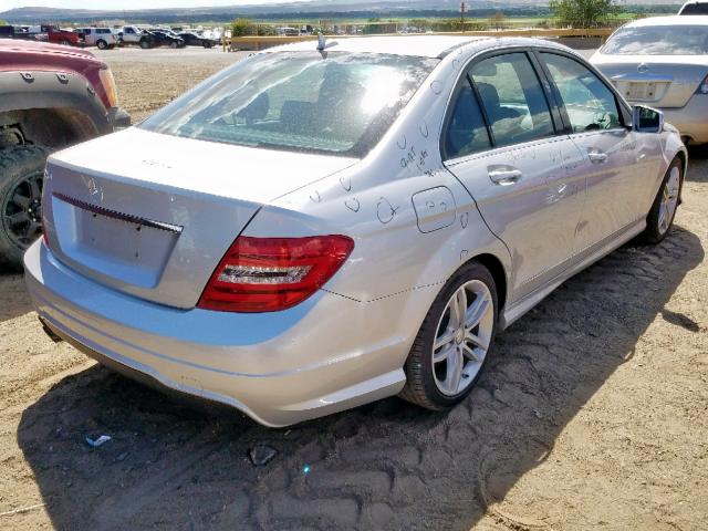 WDDGF4HB3DG016769 - 2013 MERCEDES-BENZ C 250 SILVER photo 4