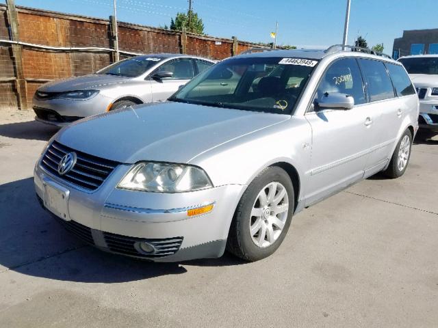 WVWVD63BX3E308648 - 2003 VOLKSWAGEN PASSAT GLS SILVER photo 2