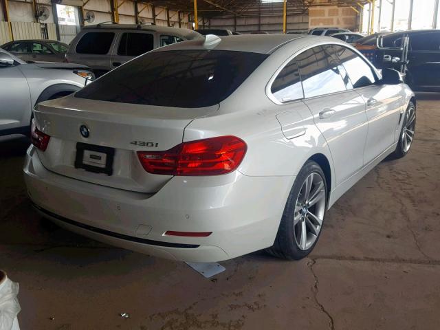 WBA4F7C37HG788712 - 2017 BMW 430I GRAN WHITE photo 4