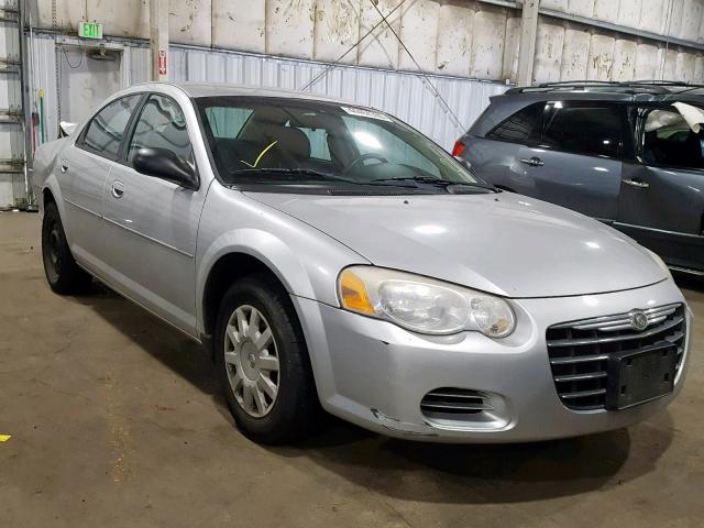 1C3EL46X14N152567 - 2004 CHRYSLER SEBRING LX SILVER photo 1