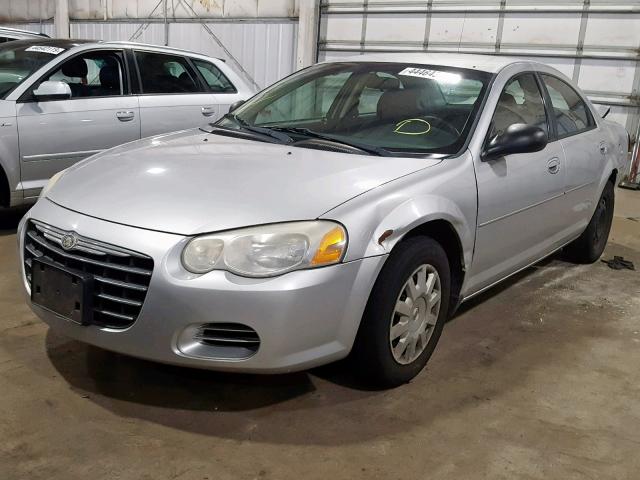 1C3EL46X14N152567 - 2004 CHRYSLER SEBRING LX SILVER photo 2