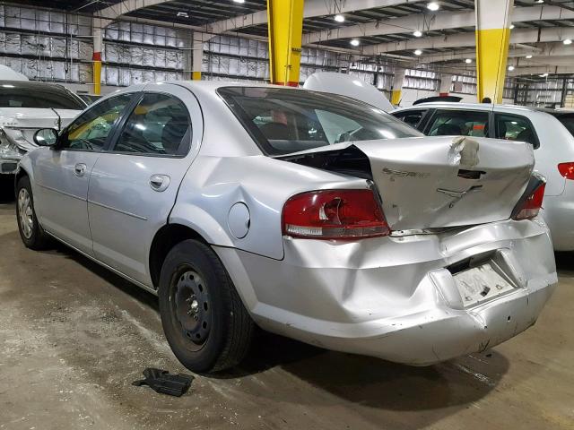 1C3EL46X14N152567 - 2004 CHRYSLER SEBRING LX SILVER photo 3