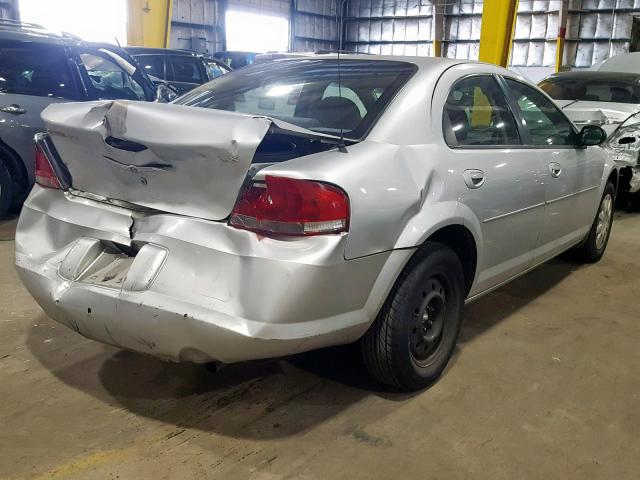 1C3EL46X14N152567 - 2004 CHRYSLER SEBRING LX SILVER photo 4