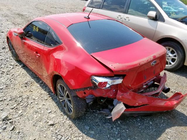 JF1ZCAC11D1600718 - 2013 SUBARU BRZ 2.0 LI RED photo 3