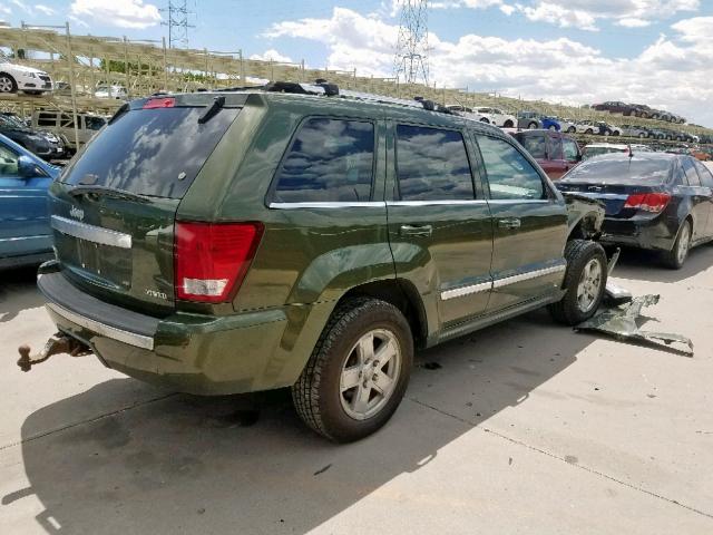 1J8HR68237C627374 - 2007 JEEP GRAND CHER GREEN photo 4