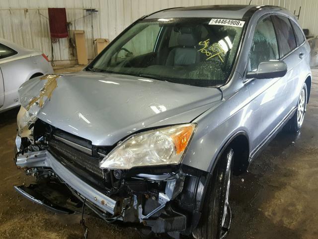 JHLRE48787C052408 - 2007 HONDA CR-V EXL BLUE photo 2