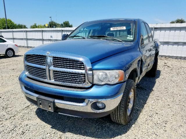 3D7KU28684G142704 - 2004 DODGE RAM 2500 S BLUE photo 2