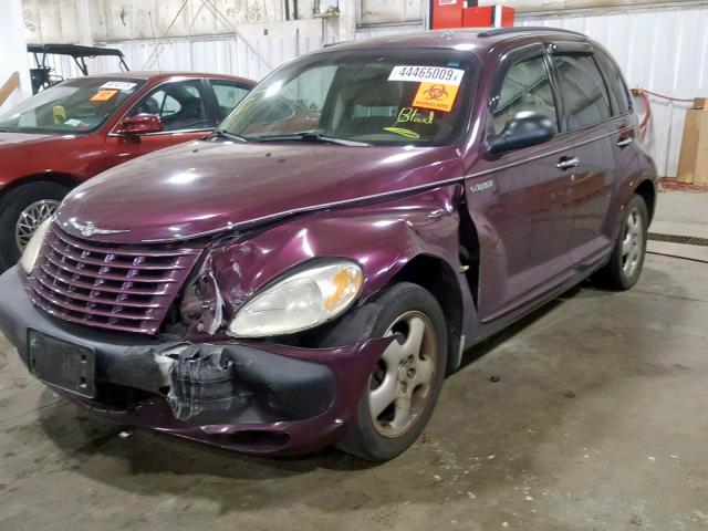 3C8FY4BB91T618090 - 2001 CHRYSLER PT CRUISER PURPLE photo 2