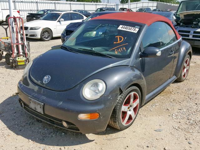 3VWCM31Y65M356414 - 2005 VOLKSWAGEN NEW BEETLE GRAY photo 2