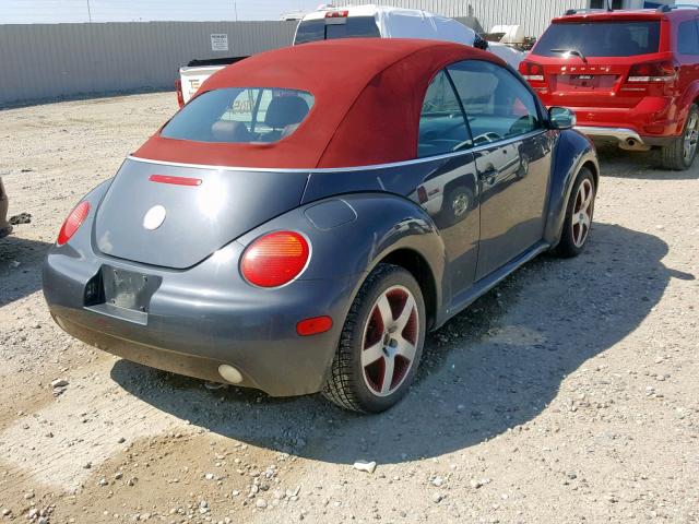 3VWCM31Y65M356414 - 2005 VOLKSWAGEN NEW BEETLE GRAY photo 4