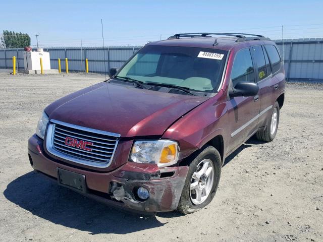 1GKDT13SX72154519 - 2007 GMC ENVOY MAROON photo 2