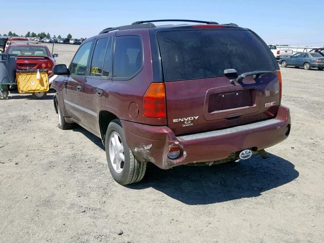 1GKDT13SX72154519 - 2007 GMC ENVOY MAROON photo 3