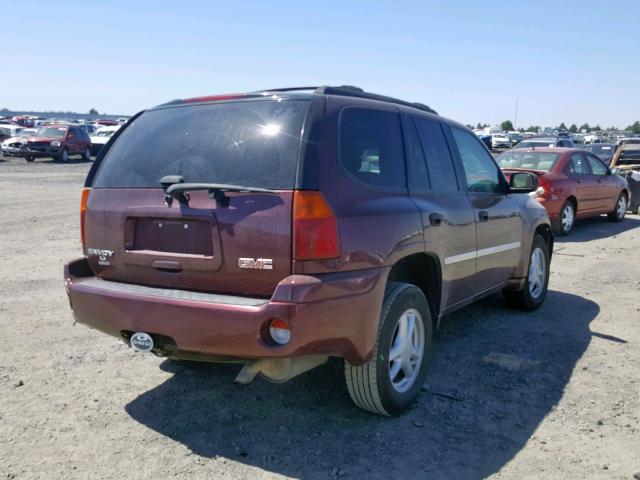 1GKDT13SX72154519 - 2007 GMC ENVOY MAROON photo 4