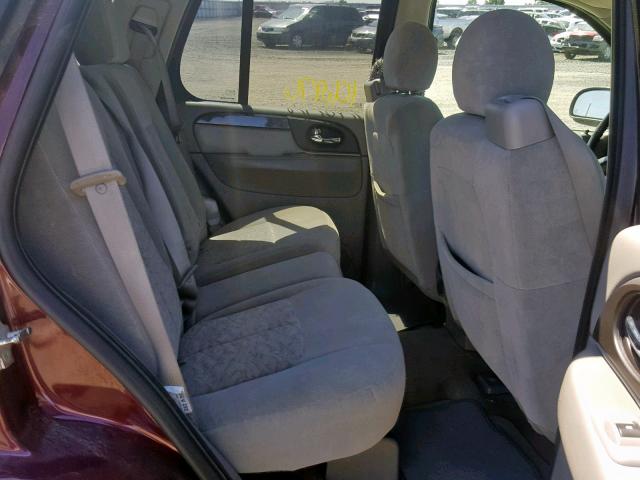 1GKDT13SX72154519 - 2007 GMC ENVOY MAROON photo 6