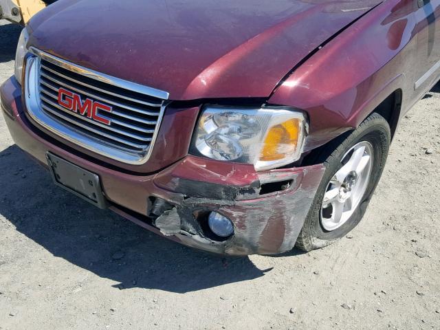 1GKDT13SX72154519 - 2007 GMC ENVOY MAROON photo 9