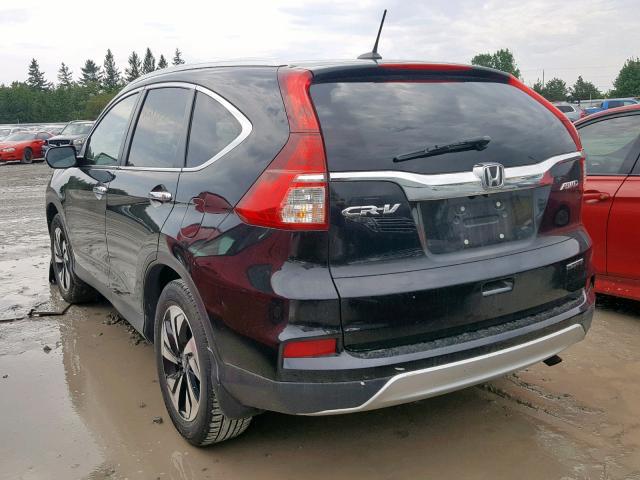 5J6RM4H95FL805256 - 2015 HONDA CR-V TOURI BLACK photo 3