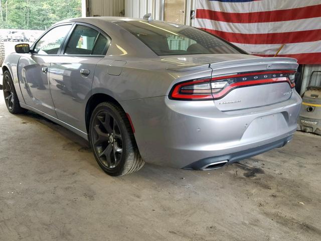 2C3CDXHG8HH664067 - 2017 DODGE CHARGER SX SILVER photo 3