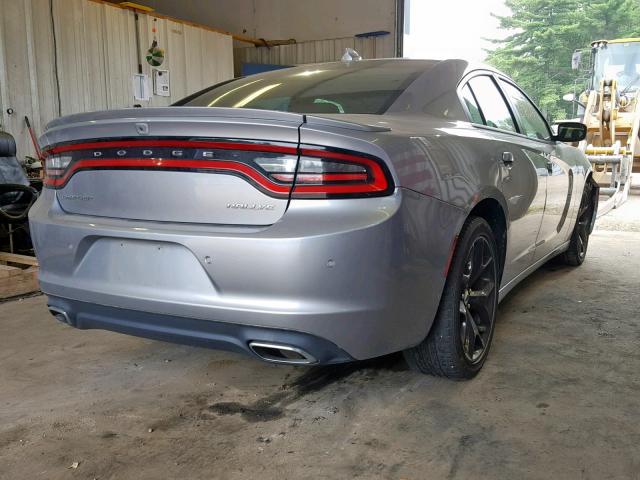 2C3CDXHG8HH664067 - 2017 DODGE CHARGER SX SILVER photo 4