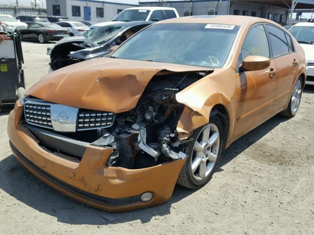 1N4BA41E44C800155 - 2004 NISSAN MAXIMA SE ORANGE photo 2