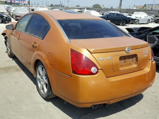 1N4BA41E44C800155 - 2004 NISSAN MAXIMA SE ORANGE photo 3