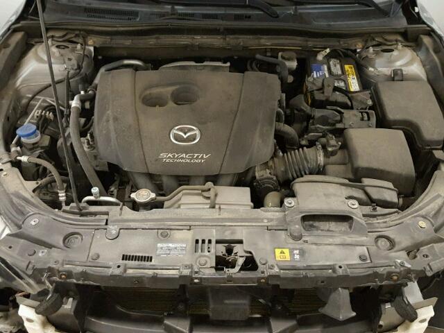 JM1BM1V75E1146548 - 2014 MAZDA 3 TOURING GRAY photo 7