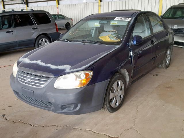 KNAFE122185555471 - 2008 KIA SPECTRA EX BLUE photo 2