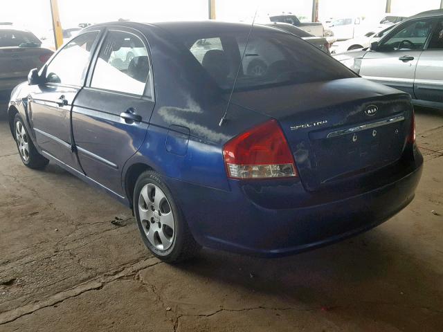 KNAFE122185555471 - 2008 KIA SPECTRA EX BLUE photo 3