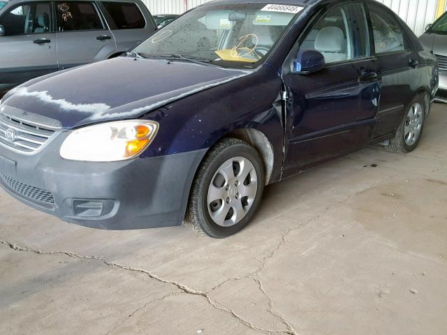 KNAFE122185555471 - 2008 KIA SPECTRA EX BLUE photo 9