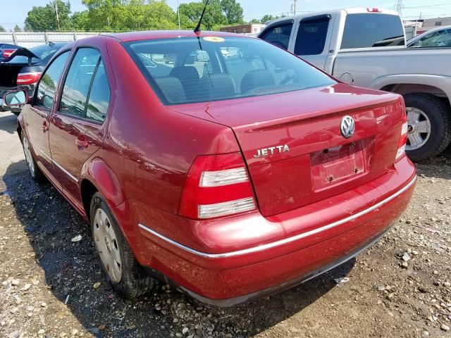 3VWRK69M94M058120 - 2004 VOLKSWAGEN JETTA GL RED photo 3