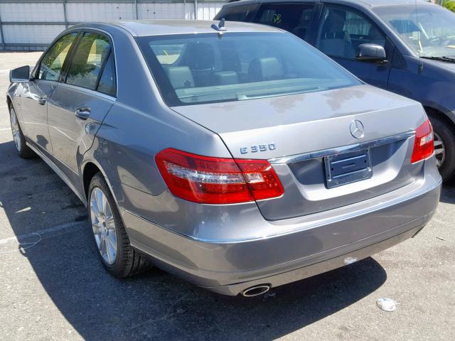 WDDHF5KB6CA599231 - 2012 MERCEDES-BENZ E 350 GRAY photo 3